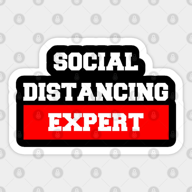 Social Distancing Expert Sticker by lightbulbmcoc